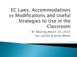 Accommodations vs Modifications - AHS Beginning Teachers Wiki