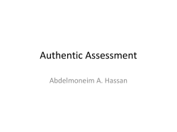 Authentic Assessment 1 (English)