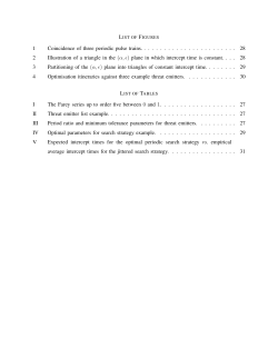 Optimisation of Periodic Search Strategies for Electronic Support