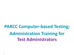 PARCC_Test_Administration _Training_CBT_for_TA
