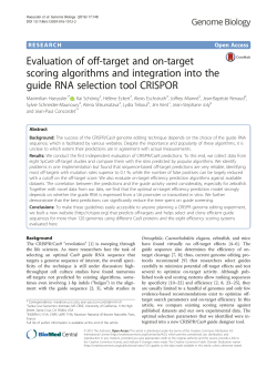 Evaluation of off-target and on-target scoring algorithms and