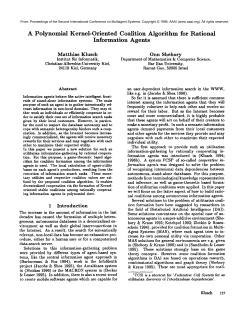 A Polynomial Kernel-Oriented Coalition Algorithm for Rational