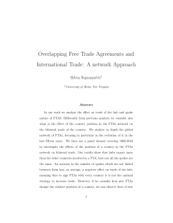 Overlapping Free Trade Agreements and International Trade: A