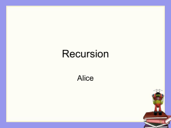 Recursion - ComSciGate