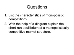 monopolistic competition