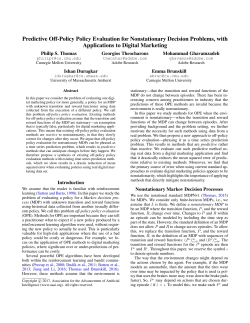 Predictive Off-Policy Policy Evaluation for Nonstationary Decision