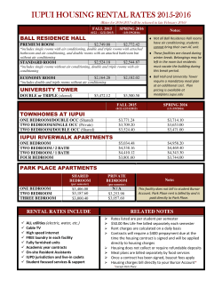 iupui housing rental rates iupui housing rental rates 2015-2016
