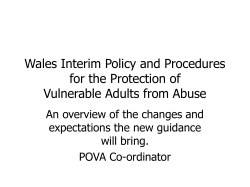 All Wales POVA Policy and Procedures