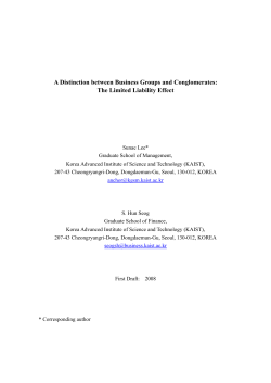A Distinction between Business Groups and - koasas