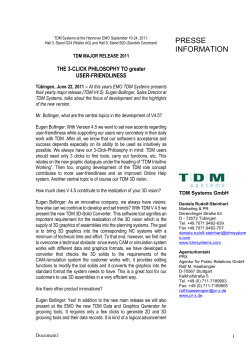 TDM Systems vom 19