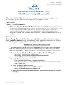 Official Minutes &ndash; Meeting of 2 December 2015