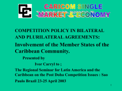 Involvement of the Member States of the Caribbean