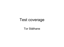 Test coverage