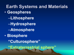 Earth Systems and Materials
