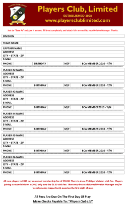 Be a step ahead of everyone else! Fill out your
