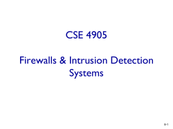 firewall - Benjamin Fuller