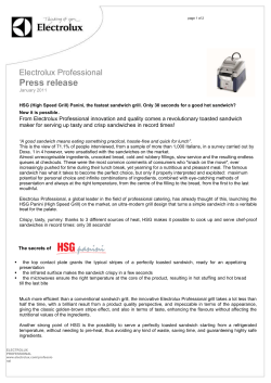 The Electrolux group Award for Engineering Excellence