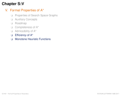 Monotone Heuristic Functions