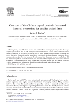One cost of the Chilean capital controls: Increased financial