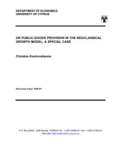 On Public-Goods Provision in the Neoclassical Growth Model