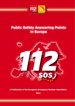 Public Safety Answering Points in Europe