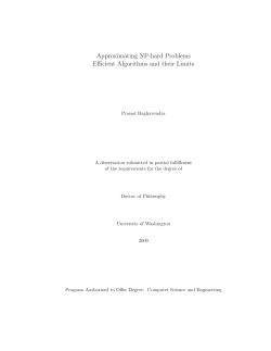 Approximating NP-hard Problems Efficient Algorithms and their Limits