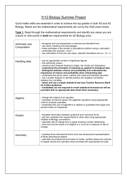 Biology - Pudsey Grangefield School