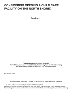 considering opening a child care facility on the north shore?