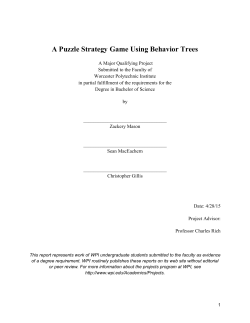 A Puzzle Strategy Game Using Behavior Trees