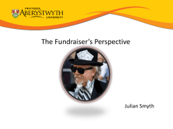 Scenario 1 - Institute of Fundraising
