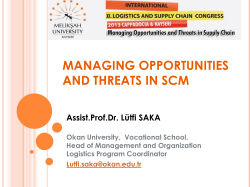 a new model of supply chain risk management