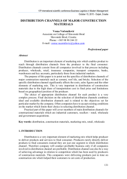 distribution channels of major construction materials