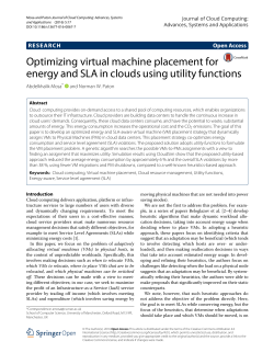 Optimizing Virtual Machine Placement for