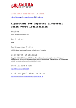 Algorithms For Improved Sinusoidal Track Onset Localisation