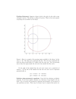Problem Statement: Suppose a sheep is tied to the side of a silo with