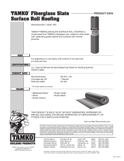 TAMKO® Fiberglass Slate Surface Roll Roofing
