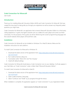 To install Code Connection for Minecraft on Windows 10