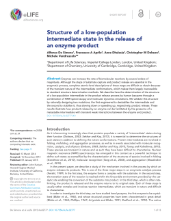 Structure of a low-population intermediate state in the release of an