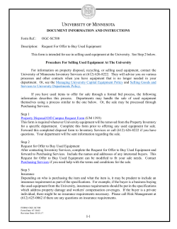 DOCUMENT INFORMATION AND INSTRUCTIONS Form Ref.: OGC