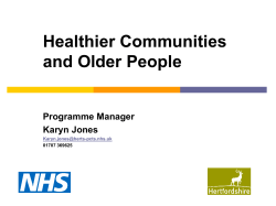 Health and Wellbeing Strategy - Hertfordshire County Council