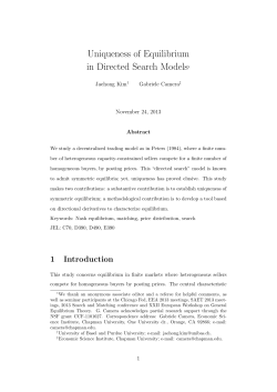 Uniqueness of Equilibrium in Directed Search Models