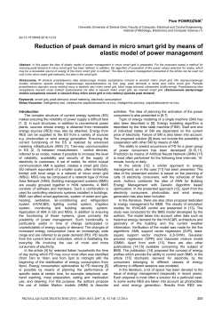 Reduction of peak demand in micro smart grid by means of elastic