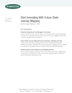 Start Innovating With Future-State Journey Mapping