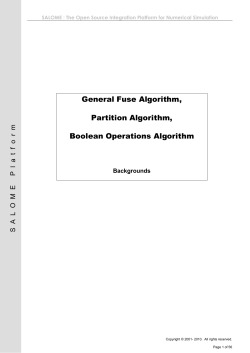 General Fuse Algorithm, Partition Algorithm