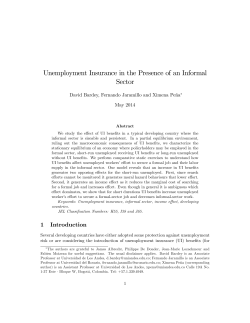 Unemployment Insurance in the Presence of an Informal Sector
