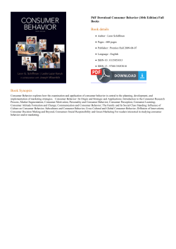 PdF Consumer Behavior (10th Edition)