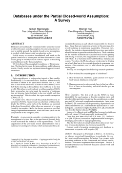 Databases under the Partial Closed-world Assumption