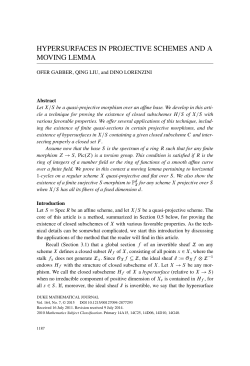 hypersurfaces in projective schemes and a moving lemma