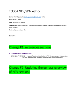 3.1 Deployment Template in NFV