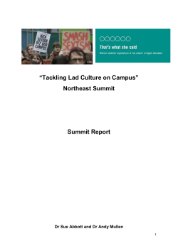 Tackling Lad Culture on Campus